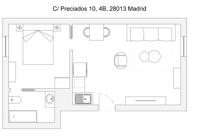 Apartamento en Madrid - M (PRE4B) Moderno diseño Madrid centro Sol 1