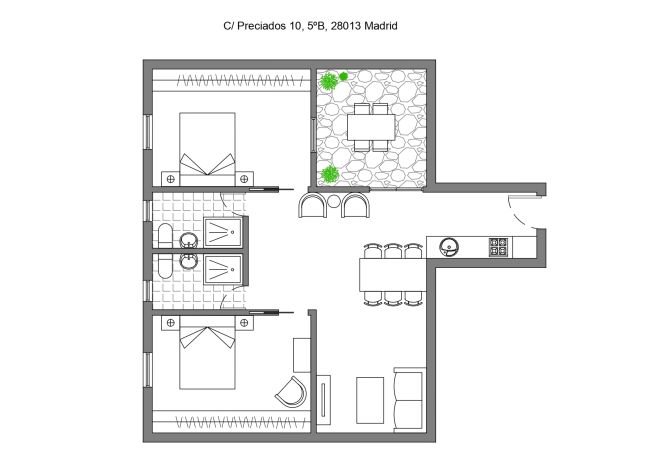 Apartamento en Madrid - M (PRE5B) Ático Terraza Puerta del Sol