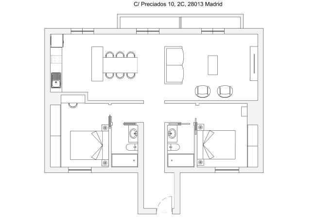 Apartamento en Madrid - M (PRE2C) Apto. de diseño Puerta del Sol 6