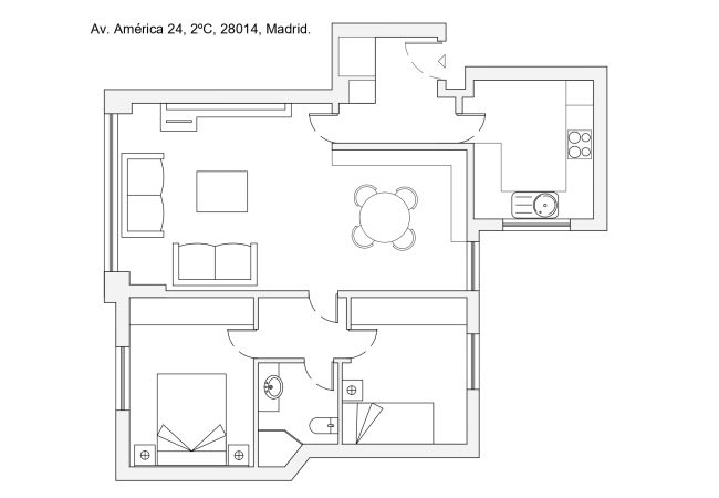 Apartamento en Madrid - M (AVA24) Bº Salamanca-Guindalera